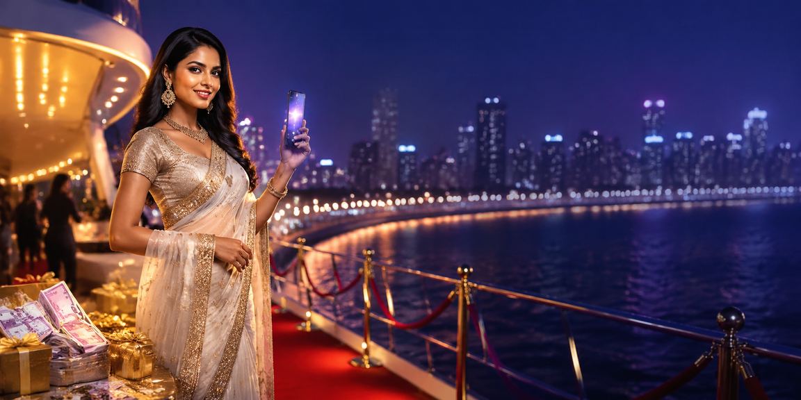 Mumbai Marine Drive night scene with casino mobile payment usage